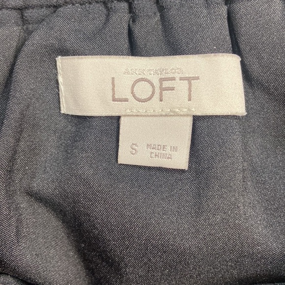 Loft Midi Super Flowy Black Fully Lined Skirt - Picture 4 of 5